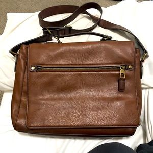 Aldo leather messenger bag